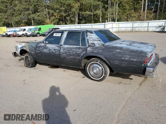1977 Chevrolet Impala с VIN IL69U7J272968, выставлен на аукционе Copart как лот 75909154 с пробегом Не указан миль и Списание • Salvage title. История ставок и продаж доступна на DreamBid. Изображение 2.