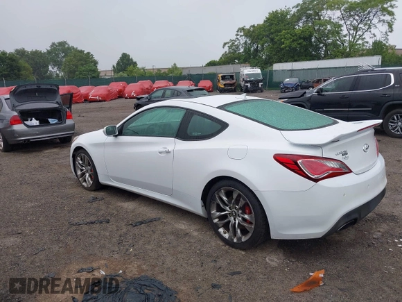 2015 Hyundai Genesis Coupe R-Spec with VIN KMHHU6KJ3FU125152, listed as a IAAI auction lot 42457798 with 159,477 mi miles and . Bid and sale history available at DreamBid. Image 3.