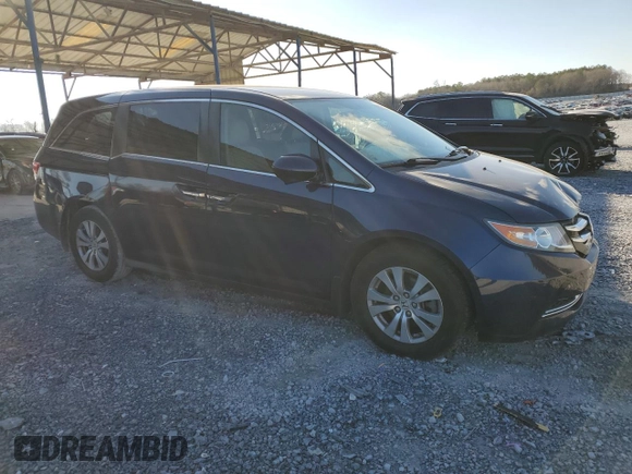 2017 Honda Odyssey SE with VIN 5FNRL5H36HB025430, listed as a Copart auction lot 87641025 with 123,258 mi miles and Salvage Title. Bid and sale history available at carsss.com. Image 4.