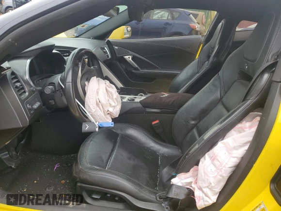 2019 Chevrolet Corvette 2LT with VIN 1G1YD2D74K5101437, listed as a Copart auction lot 85360354 with 0 mi miles and Salvage Title. Bid and sale history available at carsss.com. Image 7.
