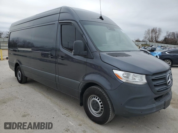 2022 Mercedes-Benz Sprinter Cargo with VIN W1W4ECHY5NT109594, listed as a Copart auction lot 86389144 with 148,413 mi miles and Clean Title. Bid and sale history available at carsss.com. Image 4.