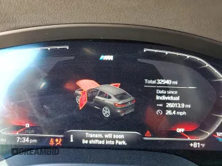 2021 BMW X4 M z VIN 5YMUJ0C01M9H09798, wystawiony jako Copart lot #47921083 z przebiegiem 32 940 mil mil oraz . Historia ofert i sprzedaży dostępna na DreamBid. Obrazek 9.