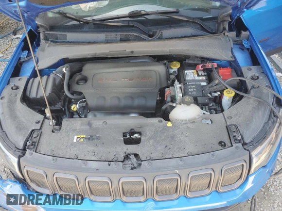 2022 Jeep Compass Trailhawk z VIN 3C4NJDDB1NT167161, wystawiony jako Copart lot #55769615 z przebiegiem 44 557 mil mil oraz Czysty tytuł • Clean title. Historia ofert i sprzedaży dostępna na DreamBid. Obrazek 12.