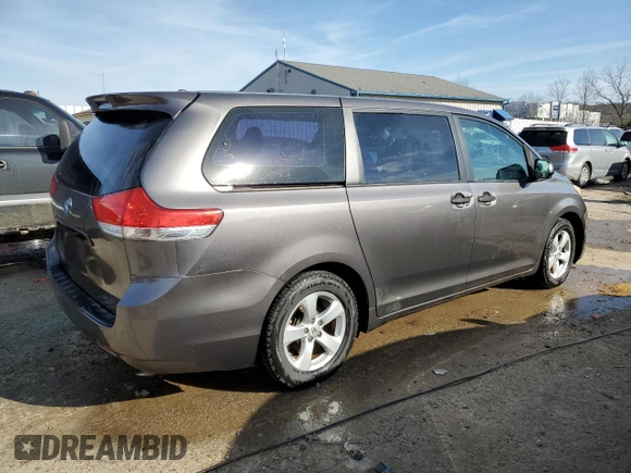 2012 Toyota Sienna with VIN 5TDZK3DC9CS205163, listed as a Copart auction lot 88674625 with 159,635 mi miles and Salvage title. Bid and sale history available at DreamBid. Image 3.