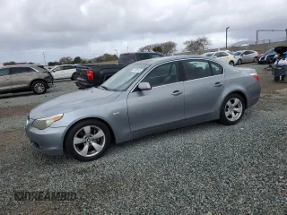 2005 BMW 5 Series 530i with VIN WBANA73585CR60267, listed as a Copart auction lot 47089185 with 244,533 mi miles and Clean Title. Bid and sale history available at carsss.com. Image 1.