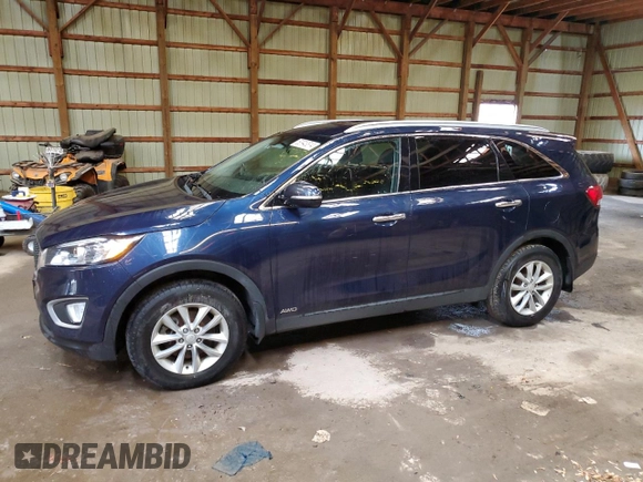 2017 Kia Sorento LX with VIN 5XYPGDA35HG332242, listed as a Copart auction lot 58663735 with 162,565 mi miles and Clean title. Bid and sale history available at DreamBid. Image 1.