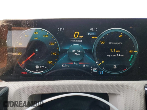 2023 Mercedes-Benz CLA 250 z VIN W1K5J4HB1PN415041, wystawiony jako Copart lot #81901904 z przebiegiem 36 154 mil mil oraz Szkoda całkowita • Salvage title. Historia ofert i sprzedaży dostępna na DreamBid. Obrazek 9.