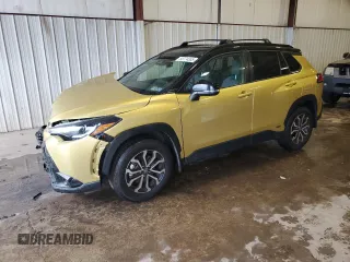 2023 Toyota Corolla Cross Hybrid S z VIN 7MUFBABGXPV016496, wystawiony jako Copart lot #58774335 z przebiegiem 25 902 mil mil oraz Szkoda całkowita • Salvage title. Historia ofert i sprzedaży dostępna na DreamBid. Obrazek 1.