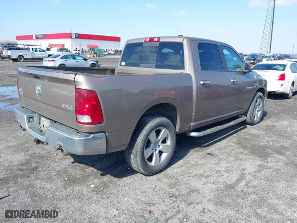 2010 Dodge Ram 1500 SLT with VIN 1D7RV1CT7AS229291, listed as a IAAI auction lot 41566144 with 130,639 mi miles. Bid and sale history available at carsss.com. Image 4.