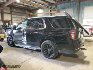 2021 Chevrolet Tahoe LT with VIN 1GNSKNKD8MR394503, listed as a Copart auction lot 46077595 with 52,290 mi miles and Salvage Title. Bid and sale history available at carsss.com. Image 2.