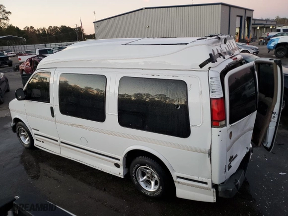 1999 Chevrolet Express Van with VIN 1GBFG15R5X1114149, listed as a Copart auction lot 81694184 with 0 mi miles and Salvage Title. Bid and sale history available at carsss.com. Image 2.