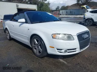 2008 Audi A4 2.0T with VIN WAUAF48H78K007920, listed as a IAAI auction lot 41782008 with 90,131 mi miles. Bid and sale history available at carsss.com. Image 1.