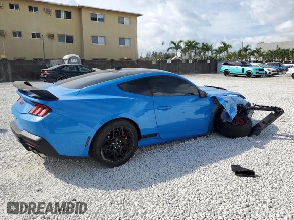 2024 Ford Mustang GT with VIN 1FA6P8CF7R5433731, listed as a Copart auction lot 45878835 with Not provided miles and Non repairable. Bid and sale history available at DreamBid. Image 3.