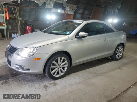 2009 Volkswagen Eos Komfort with VIN WVWBA71F69V019864, listed as a Copart auction lot 52378095 with 142,774 mi miles and Salvage Title. Bid and sale history available at DreamBid. Image 1.
