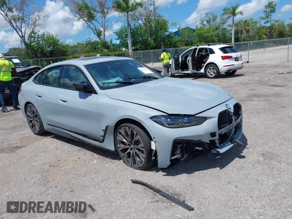 2023 BMW 4 Series M440i z VIN WBA63AW0XPFP50556, wystawiony jako IAAI lot #42517241 z przebiegiem 33 079 mil mil oraz . Historia ofert i sprzedaży dostępna na DreamBid. Obrazek 1.