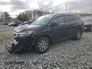 2022 Honda Pilot EX-L with VIN 5FNYF6H58NB017092, listed as a Copart auction lot 42502075 with 47,941 mi miles and Salvage Title. Bid and sale history available at carsss.com. Image 1.