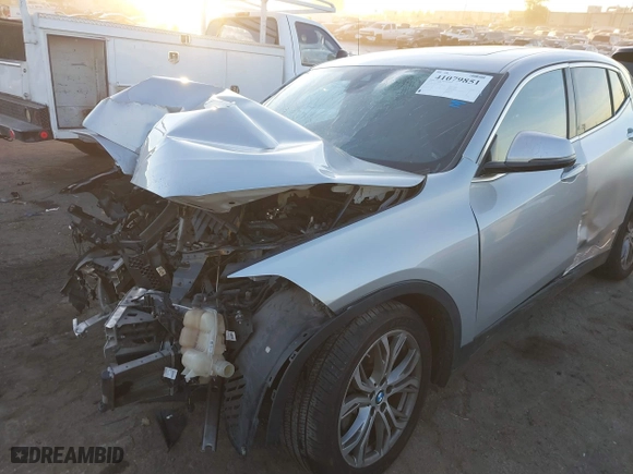 2019 BMW X2 sDrive28i with VIN WBXYJ3C54KEP77217, listed as a IAAI auction lot 41079851 with 100,149 mi miles. Bid and sale history available at carsss.com. Image 6.
