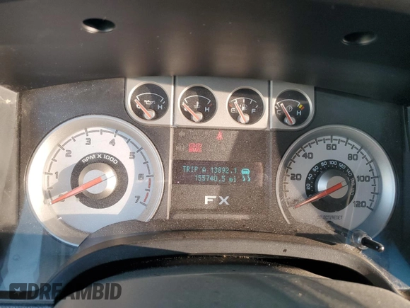 2010 Ford F-150 XL with VIN 1FTEW1C84AKE58965, listed as a Copart auction lot 43591995 with 155,740 mi miles and Salvage Title. Bid and sale history available at carsss.com. Image 9.