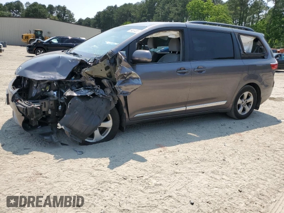 2015 Toyota Sienna LE AAS with VIN 5TDKK3DC9FS637144, listed as a Copart auction lot 59624495 with 151,681 mi miles and Salvage title. Bid and sale history available at DreamBid. Image 1.