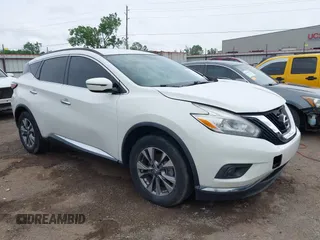 2017 Nissan Murano S z VIN 5N1AZ2MG1HN132854, wystawiony jako IAAI lot #42135938 z przebiegiem 99 601 mil mil oraz . Historia ofert i sprzedaży dostępna na DreamBid. Obrazek 1.