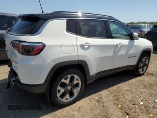 2018 Jeep Compass Limited with VIN 3C4NJDCB8JT457960, listed as a Copart auction lot 61645855 with 43,345 mi miles and Salvage title. Bid and sale history available at DreamBid. Image 3.