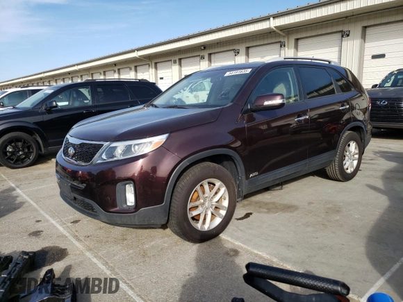 2015 Kia Sorento LX with VIN 5XYKTCA65FG617496, listed as a Copart auction lot 54191635 with 118,977 mi miles and Clean Title. Bid and sale history available at carsss.com. Image 1.