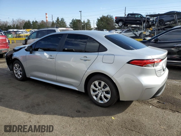 2025 Toyota Corolla LE z VIN 5YFB4MDE0SP240555, wystawiony jako Copart lot #48081975 z przebiegiem Nie podano mil oraz Szkoda całkowita • Salvage title. Historia ofert i sprzedaży dostępna na DreamBid. Obrazek 2.