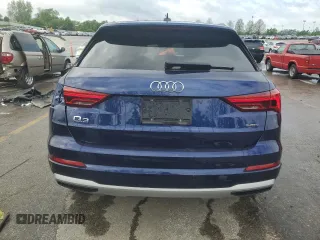 2021 Audi Q3 Premium with VIN WA1AUCF3XM1120717, listed as a Copart auction lot 54928885 with 25,833 mi miles and Salvage title. Bid and sale history available at DreamBid. Image 6.