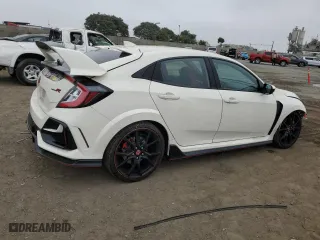 2021 Honda Civic Type R Touring with VIN SHHFK8G71MU203622, listed as a Copart auction lot 73161924 with 45,136 mi miles and Salvage Title. Bid and sale history available at carsss.com. Image 3.