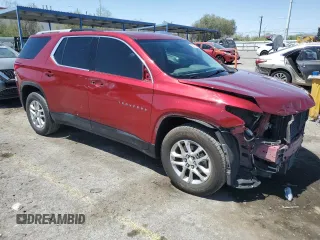 2018 Chevrolet Traverse LT Cloth with VIN 1GNERGKW6JJ242459, listed as a Copart auction lot 58420105 with 98,586 mi miles and Salvage title. Bid and sale history available at DreamBid. Image 4.