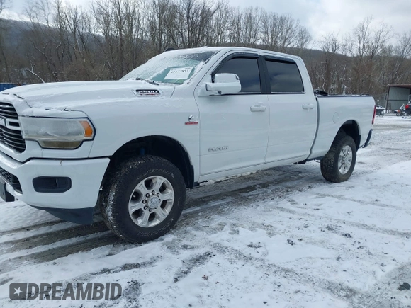 2021 Ram 2500 Big Horn with VIN 3C6UR5DL5MG529834, listed as a IAAI auction lot 41627853 with 73,429 mi miles. Bid and sale history available at carsss.com. Image 2.