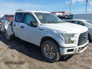 2017 Ford F-150 XL with VIN 1FTEW1EF6HKE43891, listed as a IAAI auction lot 41662152 with 75,950 mi miles. Bid and sale history available at carsss.com. Image 1.