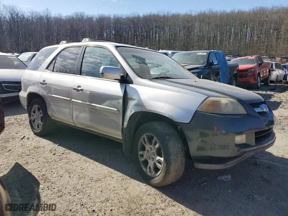2005 Acura MDX Touring with VIN 2HNYD186X5H502534, listed as a Copart auction lot 48124035 with 0 mi miles and Salvage Title. Bid and sale history available at carsss.com. Image 4.