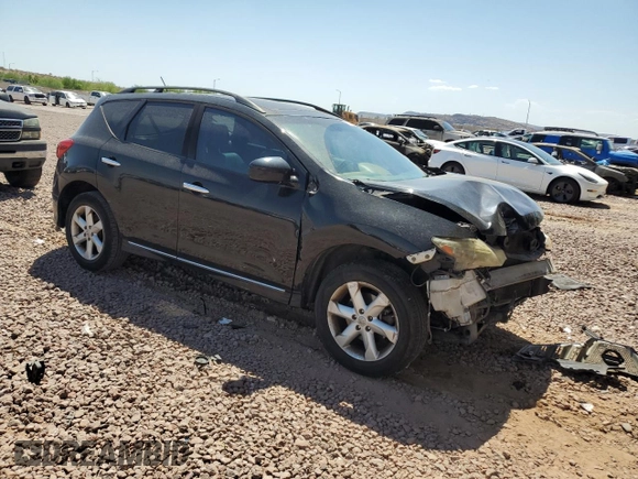 2009 Nissan Murano SL with VIN JN8AZ18U49W018975, listed as a Copart auction lot 66739744 with 248,219 mi miles and Salvage Title. Bid and sale history available at carsss.com. Image 4.