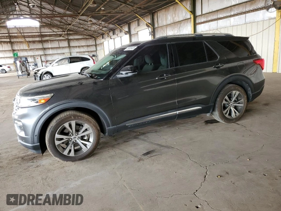 2020 Ford Explorer Platinum with VIN 1FM5K8HC8LGA41089, listed as a Copart auction lot 45485495 with 45,237 mi miles and Salvage Title. Bid and sale history available at carsss.com. Image 1.