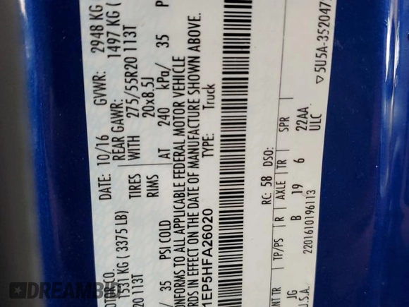 2017 Ford F-150 XL z VIN 1FTEX1EP5HFA26020, wystawiony jako Copart lot #57785615 z przebiegiem 136 814 mil mil oraz Szkoda całkowita • Salvage title. Historia ofert i sprzedaży dostępna na DreamBid. Obrazek 13.
