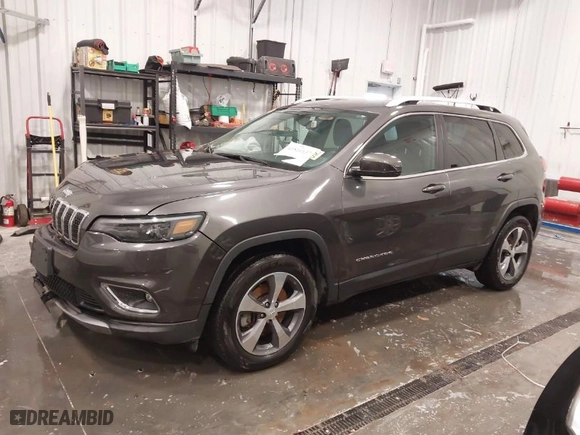 2019 Jeep Cherokee Limited with VIN 1C4PJMDX9KD458707, listed as a IAAI auction lot 41816137 with 32,782 mi miles. Bid and sale history available at carsss.com. Image 2.