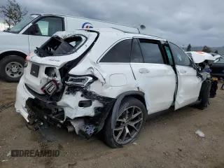 2021 Mercedes-Benz GLC with VIN W1N0G6EB9MF908855, listed as a Copart auction lot 48756365 with 0 mi miles and Non Repairable. Bid and sale history available at carsss.com. Image 3.