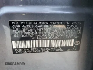 2016 Lexus IS 200t z VIN JTHBA1D26G5022801, wystawiony jako Copart lot #64825015 z przebiegiem 110 045 mil mil oraz Szkoda całkowita • Salvage title. Historia ofert i sprzedaży dostępna na DreamBid. Obrazek 12.