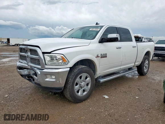 2016 Ram 2500 Laramie with VIN 3C6UR5FL2GG125021, listed as a Copart auction lot 58519995 with 123,055 mi miles and Salvage title. Bid and sale history available at DreamBid. Image 1.