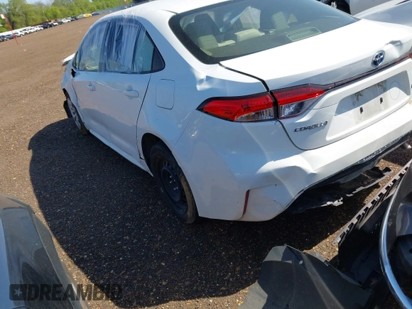 2023 Toyota Corolla Hybrid LE with VIN JTDBCMFE7P3008888, listed as a IAAI auction lot 41943160 with 168,198 mi miles. Bid and sale history available at carsss.com. Image 3.