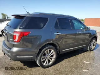 2018 Ford Explorer Limited with VIN 1FM5K7FH4JGB85289, listed as a Copart auction lot 52290775 with 76,578 mi miles and Salvage title. Bid and sale history available at DreamBid. Image 3.