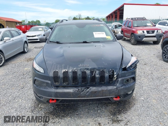 2017 Jeep Cherokee Trailhawk z VIN 1C4PJMBS1HW569093, wystawiony jako IAAI lot #42286940 z przebiegiem 121 876 mil mil oraz . Historia ofert i sprzedaży dostępna na DreamBid. Obrazek 12.