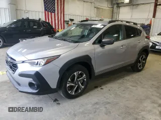 2024 Subaru Crosstrek Premium с VIN JF2GUADC8R8372649, выставлен на аукционе Copart как лот 54797205 с пробегом 5 736 миль миль и Списание • Salvage title. История ставок и продаж доступна на DreamBid. Изображение 1.