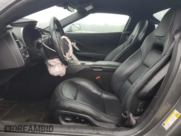 2015 Chevrolet Corvette Z51 2LT with VIN 1G1YK3D71F5117595, listed as a Copart auction lot 56466555 with 66,307 mi miles and Salvage title. Bid and sale history available at DreamBid. Image 7.