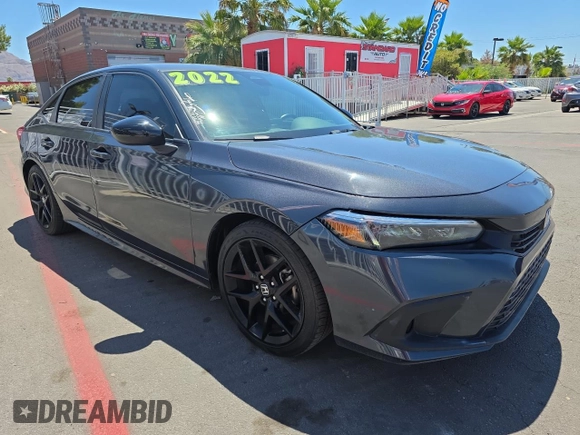 2022 Honda Civic Sport z VIN 2HGFE2F50NH610124, wystawiony jako Copart lot #56715465 z przebiegiem 21 978 mil mil oraz Szkoda całkowita • Salvage title. Historia ofert i sprzedaży dostępna na DreamBid. Obrazek 1.