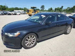 2015 Audi A6 Premium Plus with VIN WAUGFAFC8FN020817, listed as a Copart auction lot 57620594 with 46,923 mi miles and Salvage title. Bid and sale history available at DreamBid. Image 1.