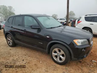 2012 BMW X3 28i with VIN 5UXWX5C57CL719631, listed as a Copart auction lot 51429585 with 196,283 mi miles and Salvage Title. Bid and sale history available at DreamBid. Image 4.