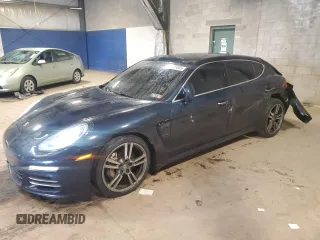 2014 Porsche Panamera 4S Executive with VIN WP0BB2A7XEL062022, listed as a Copart auction lot 52533055 with 66,192 mi miles and Salvage Title. Bid and sale history available at DreamBid. Image 1.