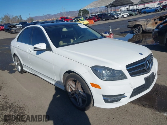 2014 Mercedes-Benz C 350 Sport with VIN WDDGF5HB5EA914042, listed as a IAAI auction lot 41322839 with 53,821 mi miles and . Bid and sale history available at DreamBid. Image 1.